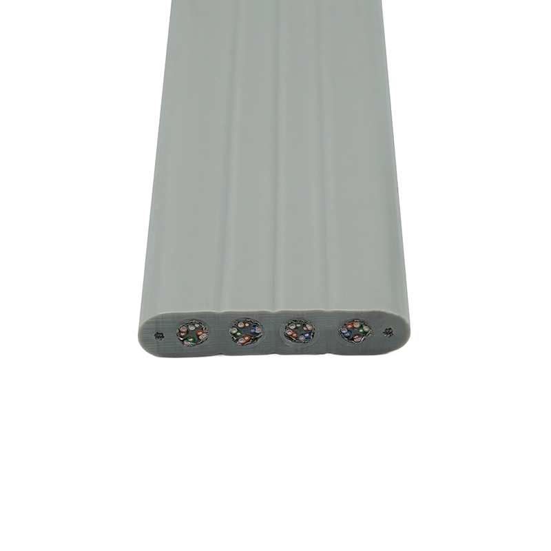 Çelik Telli ve 4 Cat6 Patch Kablolu Asansör Yassı Kablosu