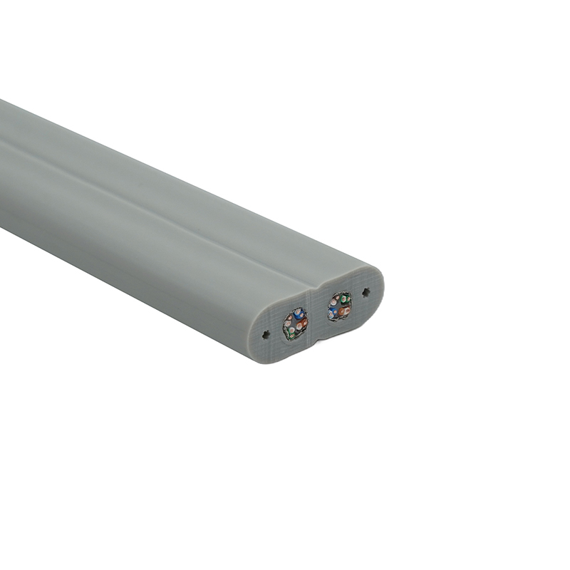 Çelik Telli ve 2 Cat6 Patch Kablolu Asansör Yassı Kablosu