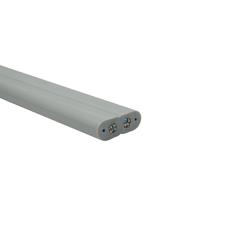 Çelik Telli ve 2 Cat6 Patch Kablolu Asansör Yassı Kablosu